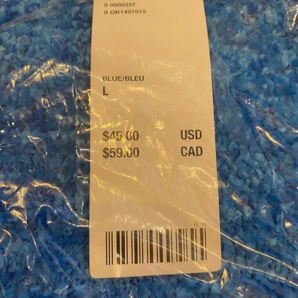 NEW Urban Outfitters UO Confetti Blue Tube Top L - Picture 3 of 3